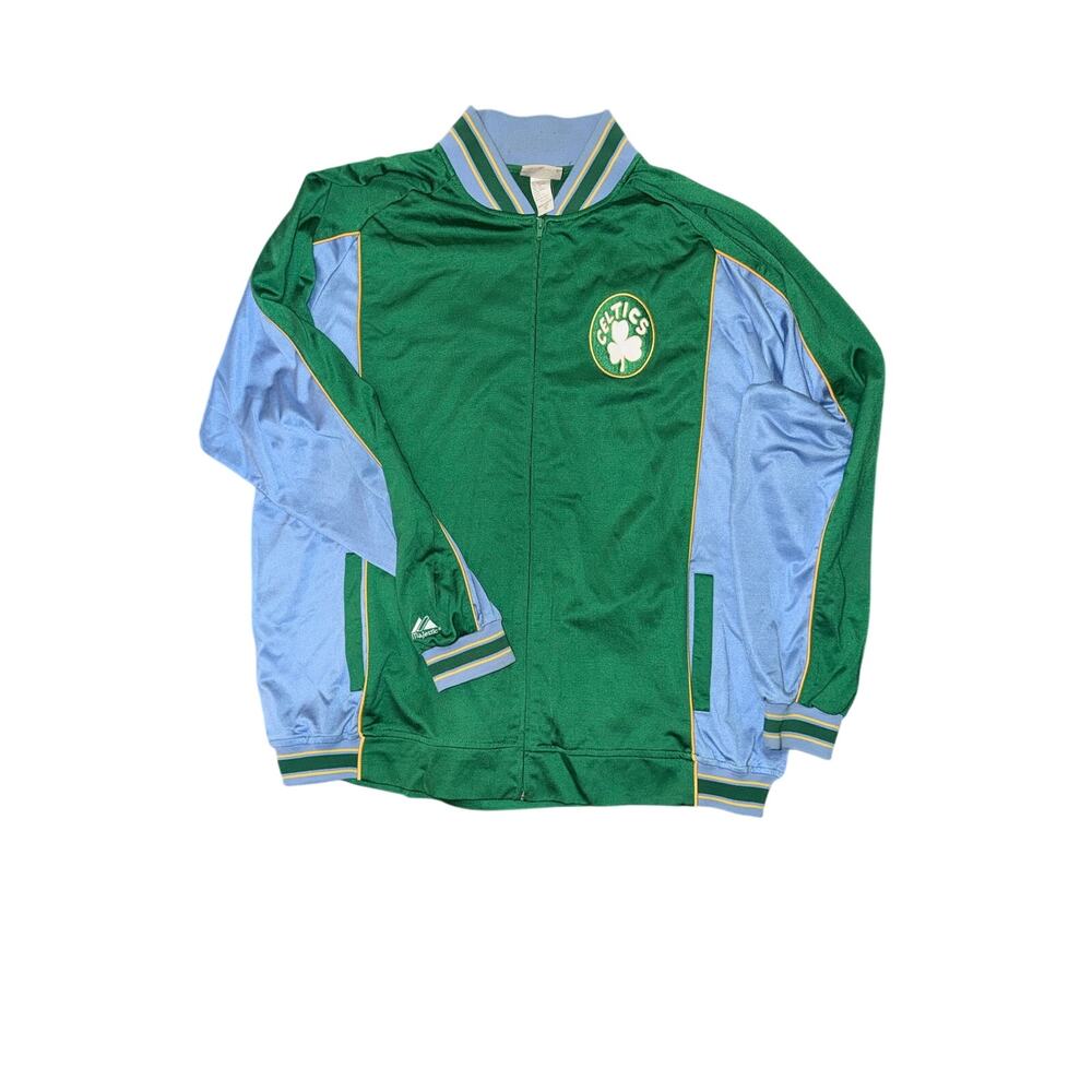 Vintage majestic hardwood classics Boston Celtics 1914 warm up jacket 3XL NBA